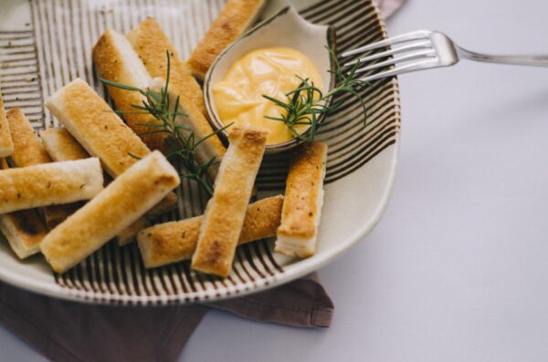 Palitos de pan con Orégano y Queso